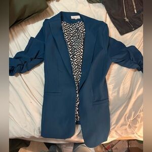 Skies Are Blue Teal Women's Blazer